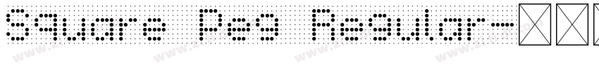 Square Peg Regular字体转换